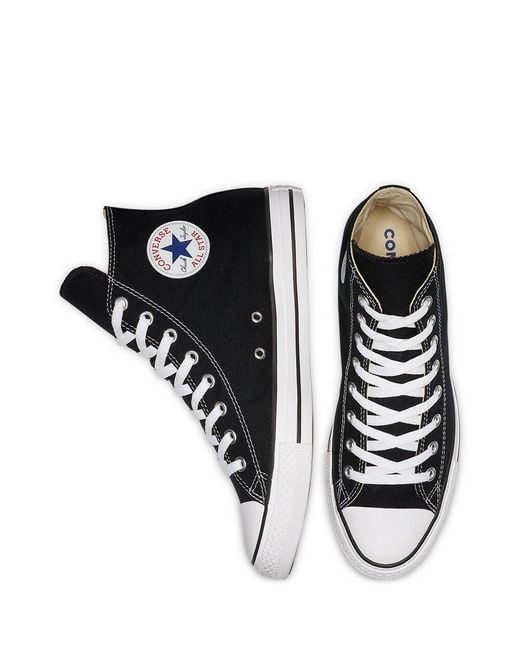 Converse Chuck Taylor All Star Hi-top Trainers in Black | Lyst