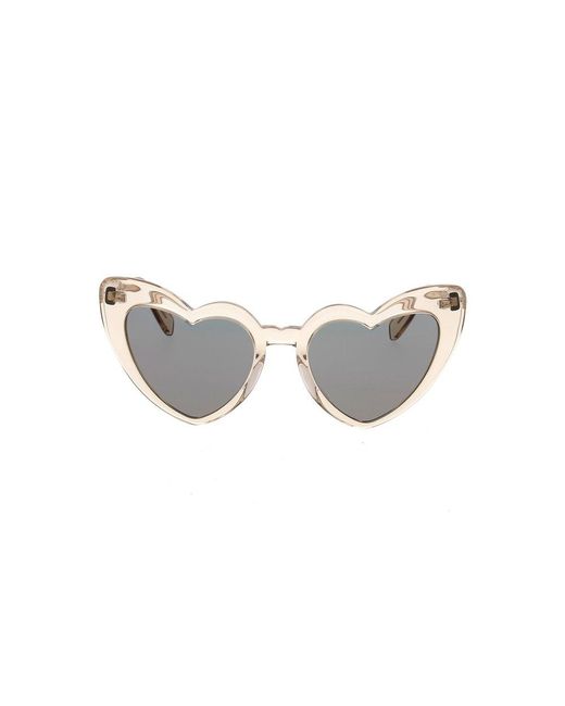 Saint Laurent Black Heart Frame Sunglasses