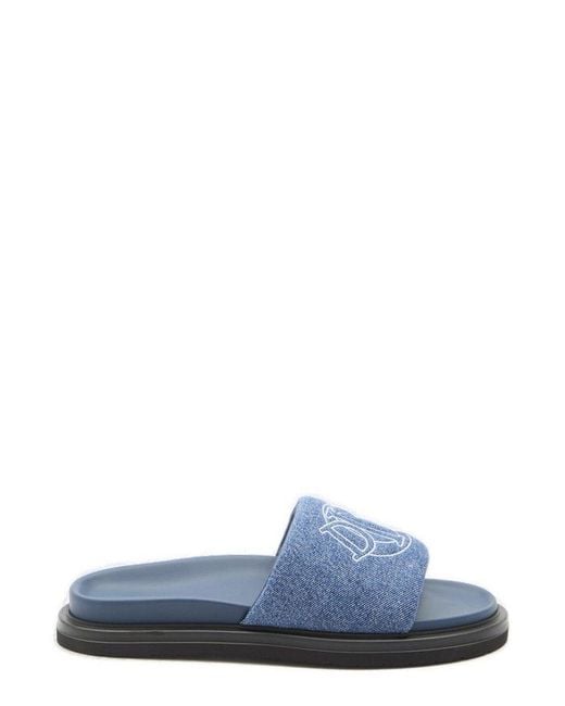 Dior Blue Aqua Slip-on Sandals for men