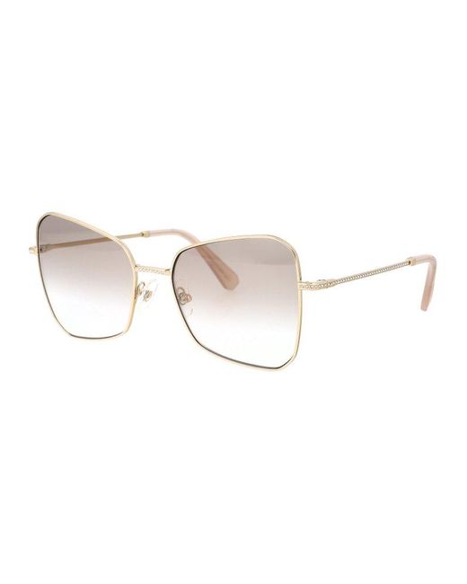 Swarovski Natural Cat-eye Frame Sunglasses