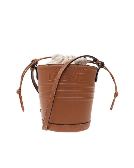 Loewe Brown Jardinier Drawstring Bucket Bag