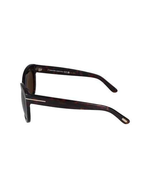 Tom Ford Black Cat-Eye Frame Sunglasses