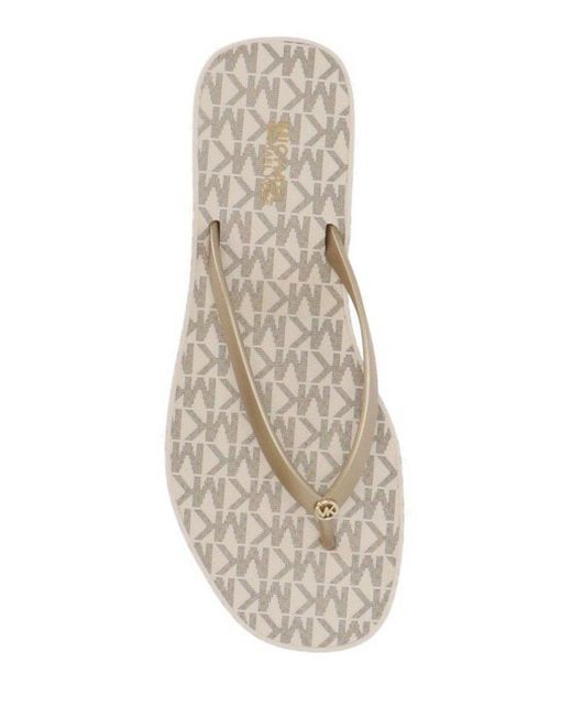 Michael Kors Lilo Monogram Flipflops Lyst