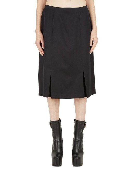 Raf Simons Synthetic Pleated Mini Skirt in Black | Lyst Canada