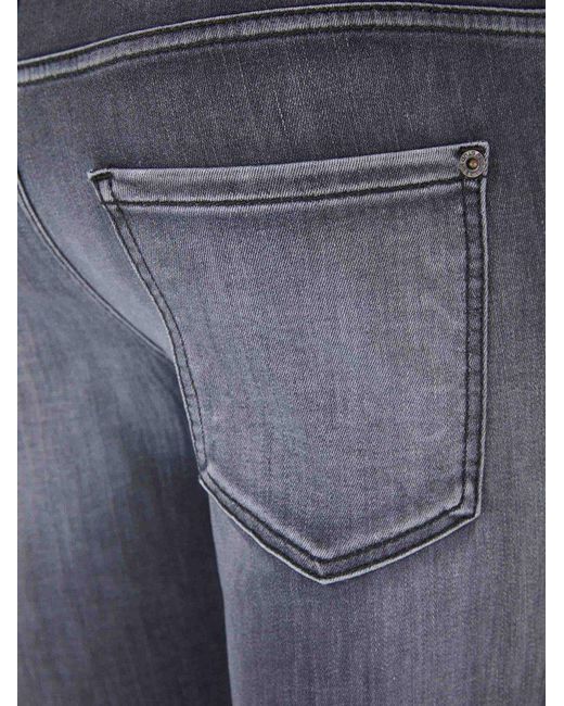 DSquared² Blue Faded Straight-leg Skinny Jeans for men