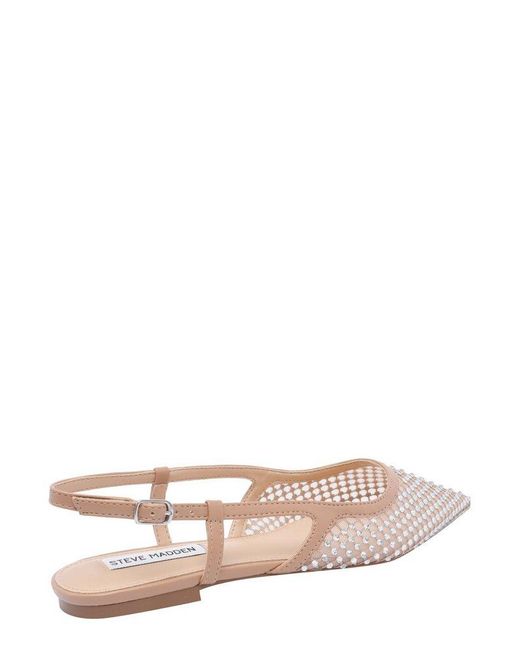 Steve Madden Pink Slingshot Pointed Toe Flats