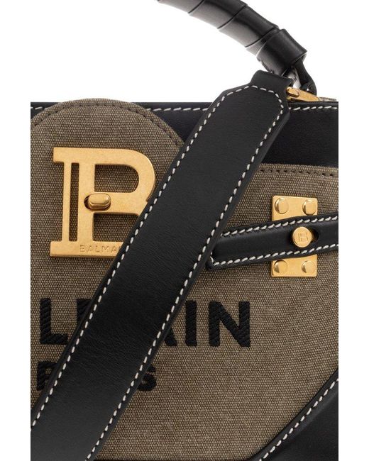 Balmain Black B-buzz 22 Top Handle Bag