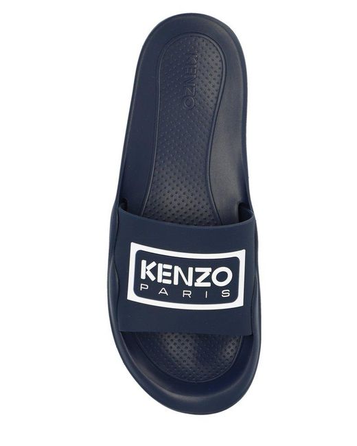 KENZO Blue Boke Flower 2.0 Pool Slides for men