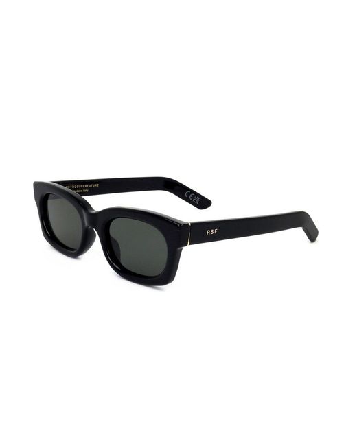 Retrosuperfuture Black Rectangle Frame Sunglasses