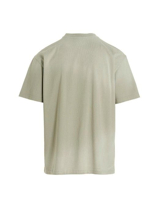 A_COLD_WALL* Gray * Gradient Logo Printed Crewneck T-shirt for men