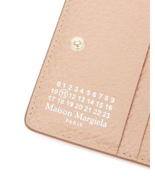 Maison Margiela White Four-stitch Leather Wallet