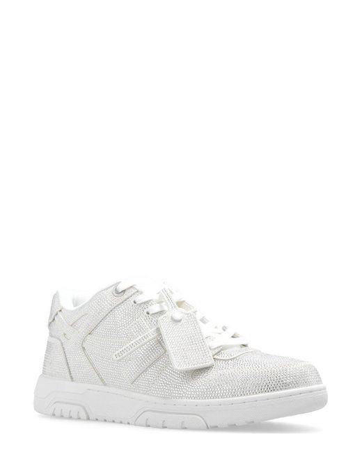 Off-White c/o Virgil Abloh White Out Of Office Rhinestoned Sneakers for men