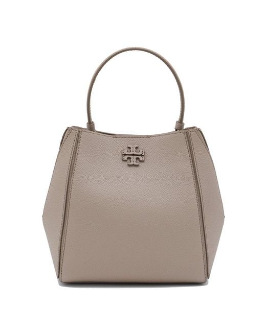 Tory Burch Natural Mcgraw Small Bucket Bag