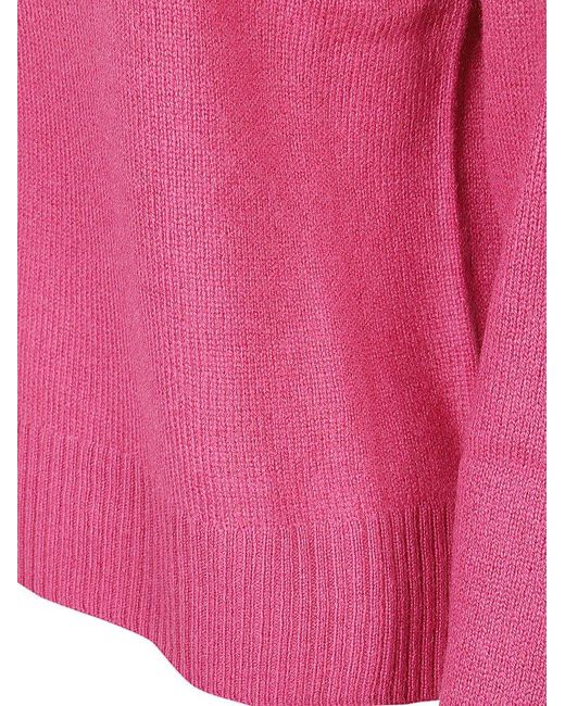 Weekend by Maxmara Pink Relaxed Fit Crewneck Jumper