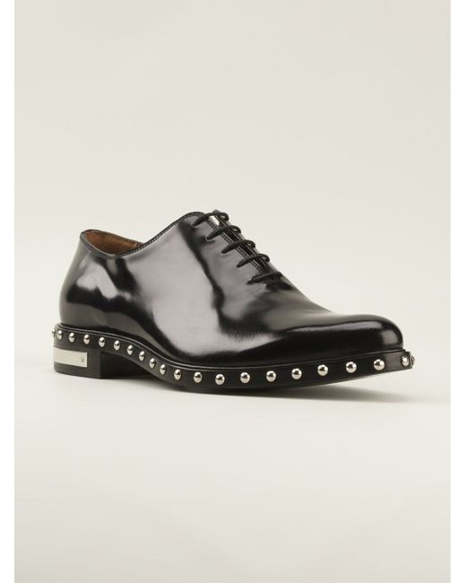 Givenchy Black Studded Oxford Shoes for men