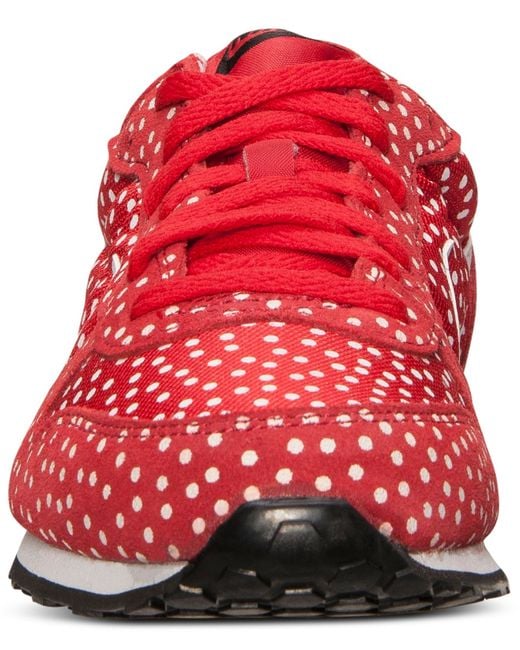 restaurant Rusteloosheid Rouwen Nike Women'S Genicco Print Casual Sneakers From Finish Line in Red | Lyst