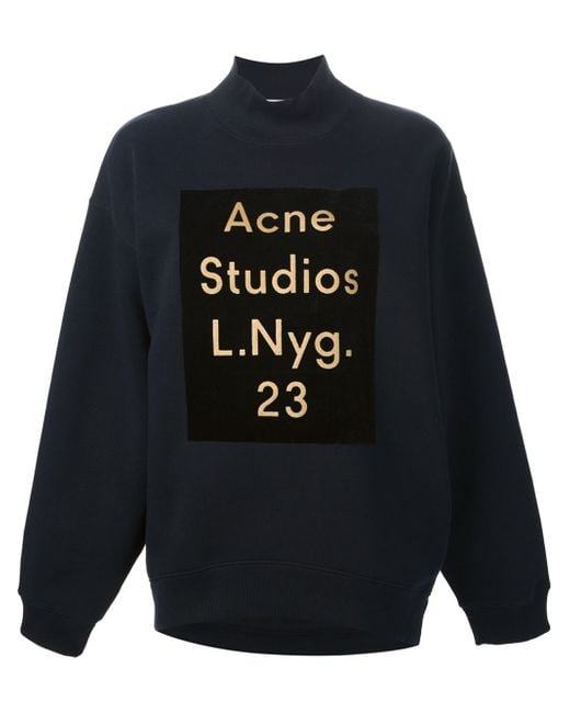 Acne Studios Blue Beta Flock Sweater