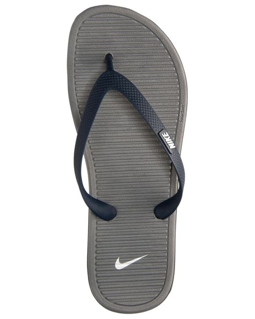 Nike Men's Solarsoft Thong Ii Sandals From Finish Line in Blue for Men ...