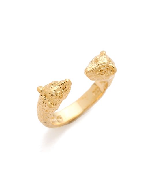 Pamela Love Metallic Small Bear Ring - Gold