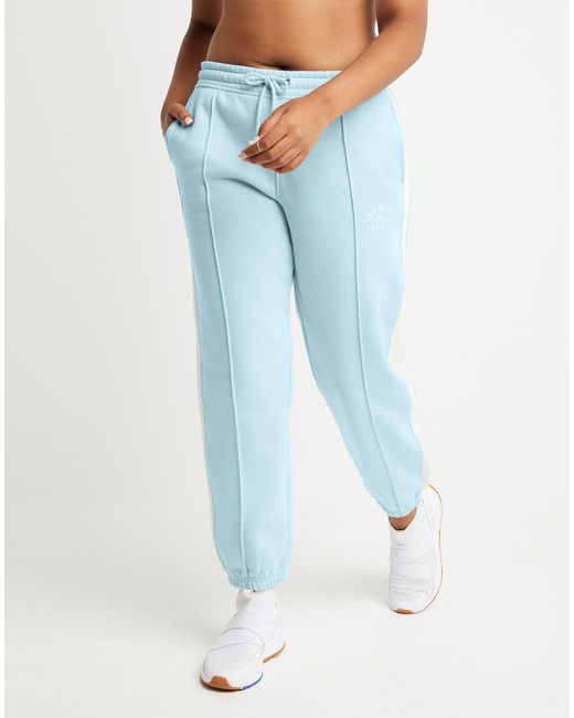Champion Fleece Reverse Weave Heritage Track Pants in Blue Lyst