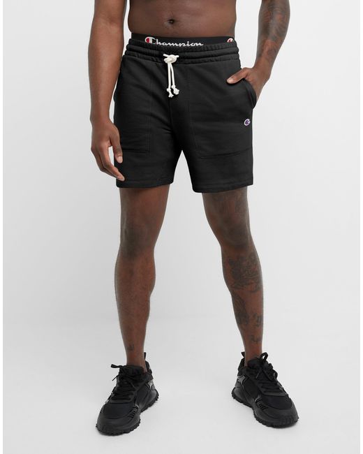 Champion Global Explorer French Terry Shorts in Black for Men Lyst