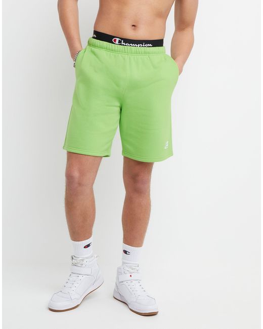 Champion Classic Fleece Shorts in Green 