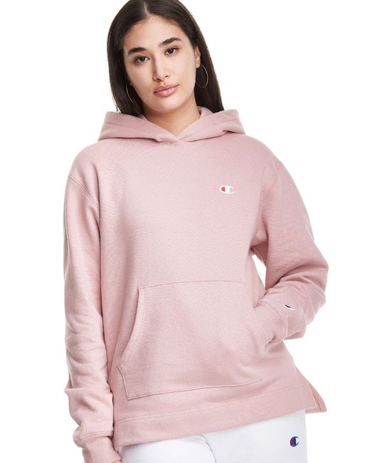 champion hoodie reverse weave pink