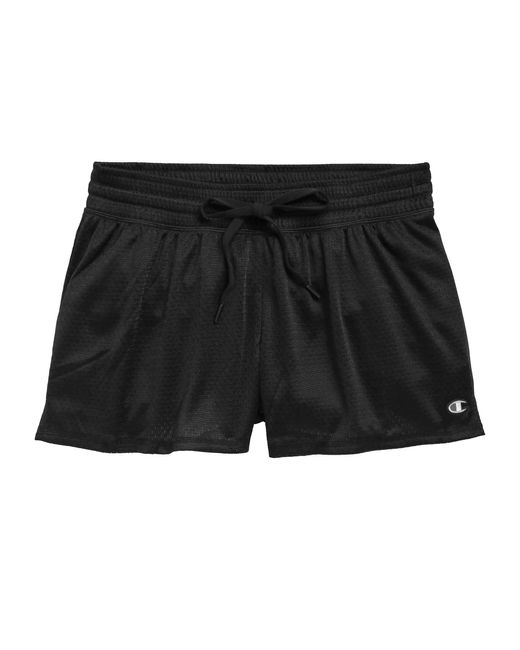 Champion Mesh Shorts in Black | Lyst