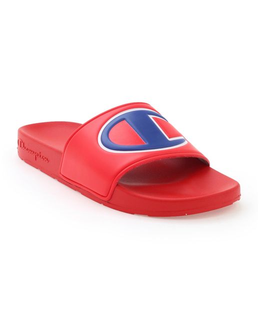 Champion Kids' Slide Sandals in Red | Lyst