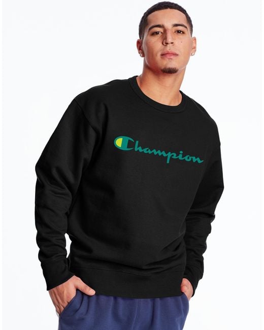 champion powerblend fleece crew