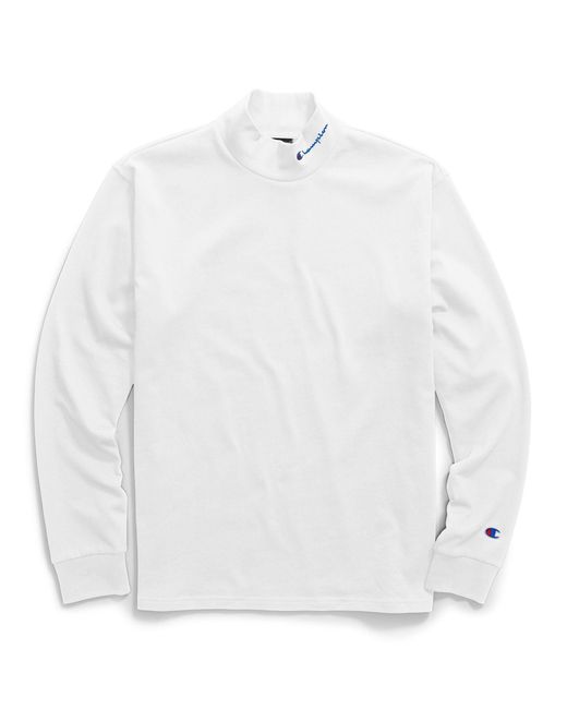 champion heavyweight mock neck tee