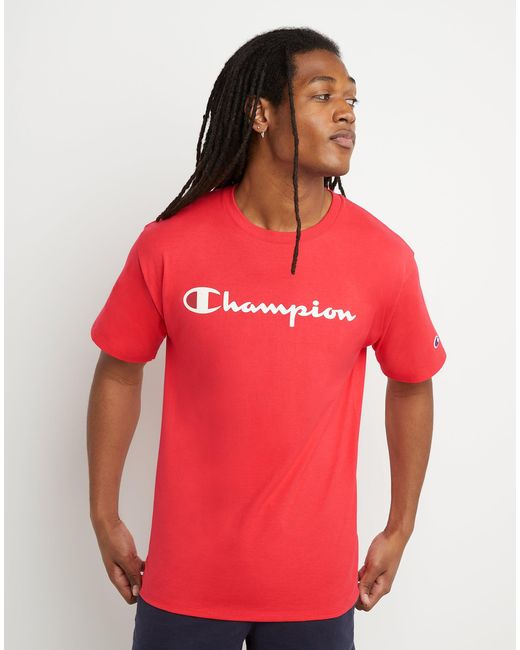 champion red tee