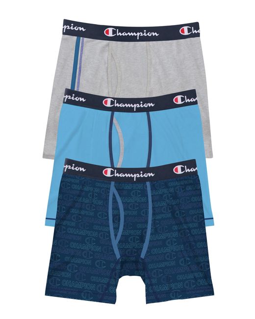 Champion Mens Everyday Comfort Cotton Stretch Boxer Briefs 3-Pack Boxer Briefs Champion Mens Everyday Comfort Cotton Stretch Boxer Briefs 3-Pack Boxer Briefs