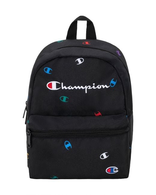 Champion Varsity Mini Backpack in Black Lyst