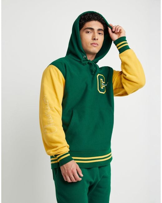 Champion Premium Reverse Weave Hoodie in Green for Men | Lyst