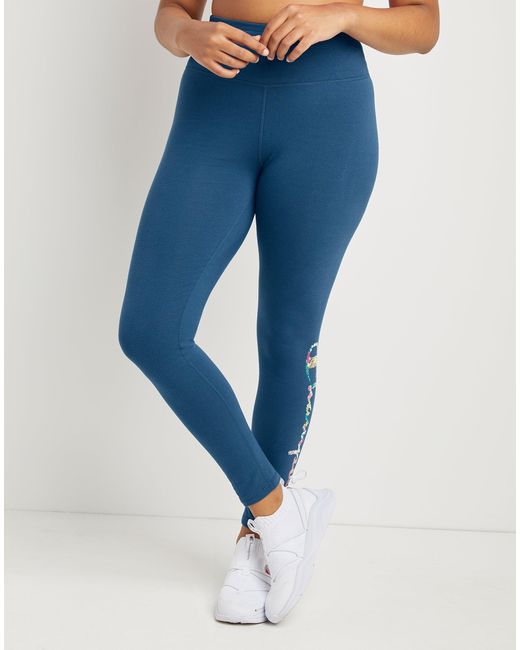 Champion Authentic 7/8 Tights in Blue 