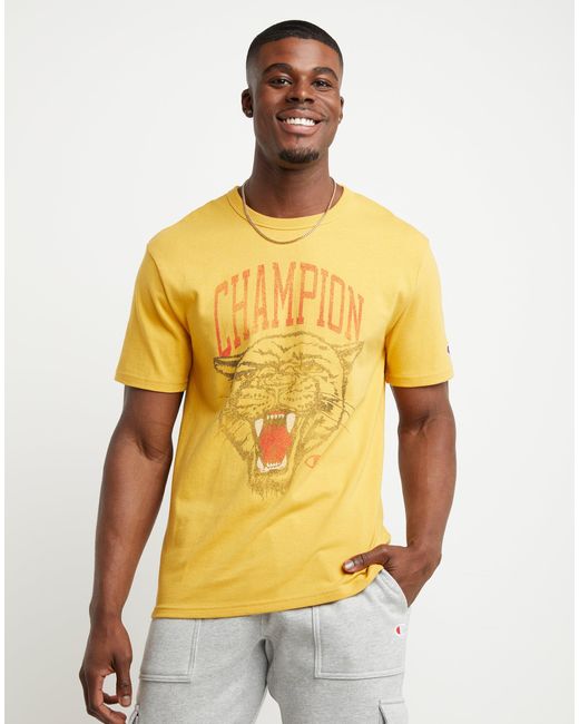 Champion Cotton Heritage Tee in Metallic for Men | Lyst