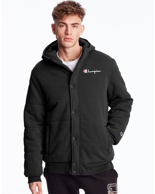 champion coat black