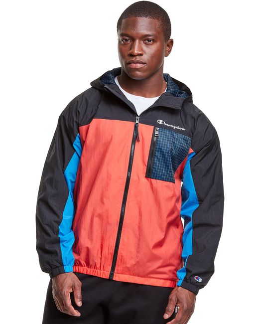mens orange lightweight jacket