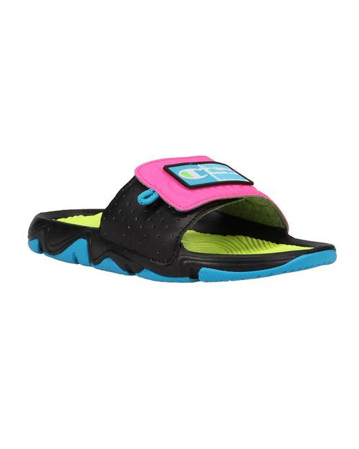 Champion Hyper C Wave Slides in Black for Men | Lyst