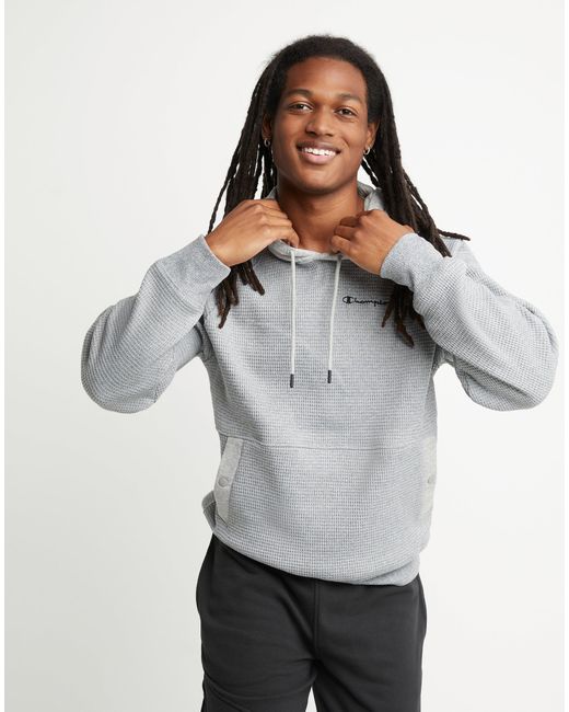 Champion Brushed Waffle Hoodie for Men Lyst