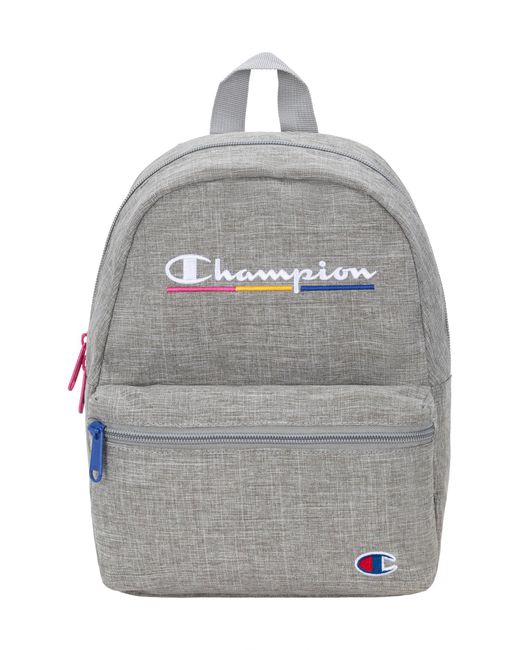 Champion Varsity Mini Backpack in Gray Lyst