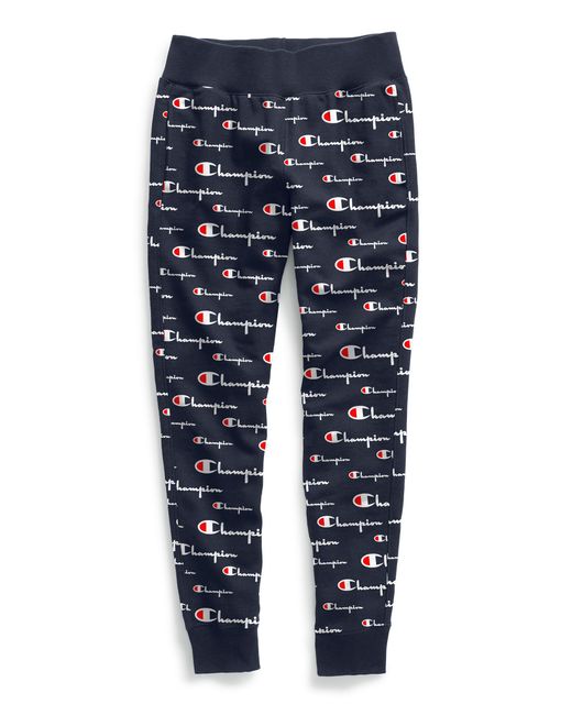 champion reverse weave all over print joggers