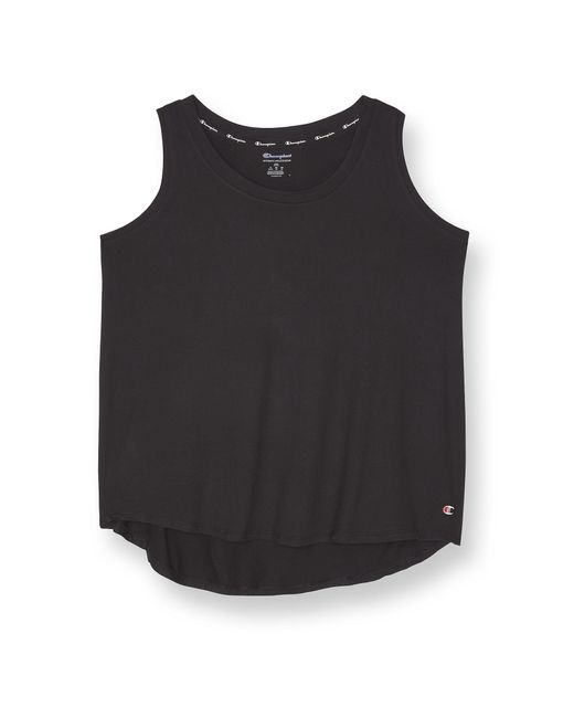 Champion Plus Cut-out Tank in Black | Lyst