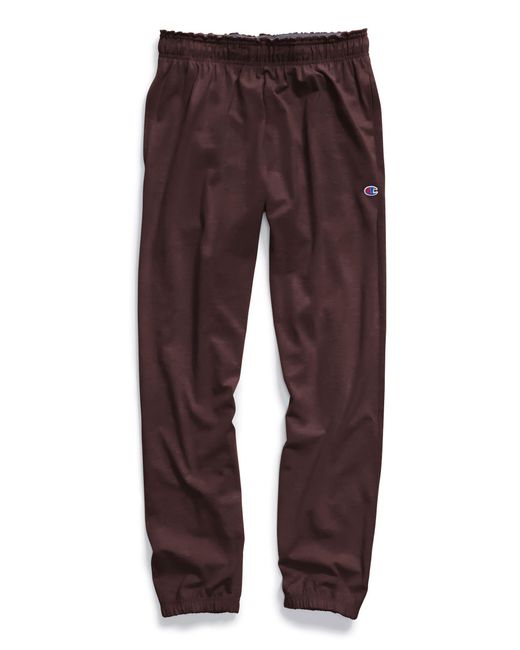 men's closed bottom jersey pants