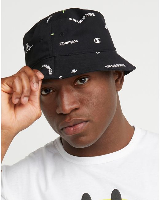 Champion Reversible Bucket Hat in Black 