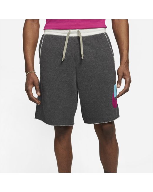 Nike Cotton Nsw Alumni Chenille Shorts in Black/Pink (Black) for Men - Save 19% - Lyst