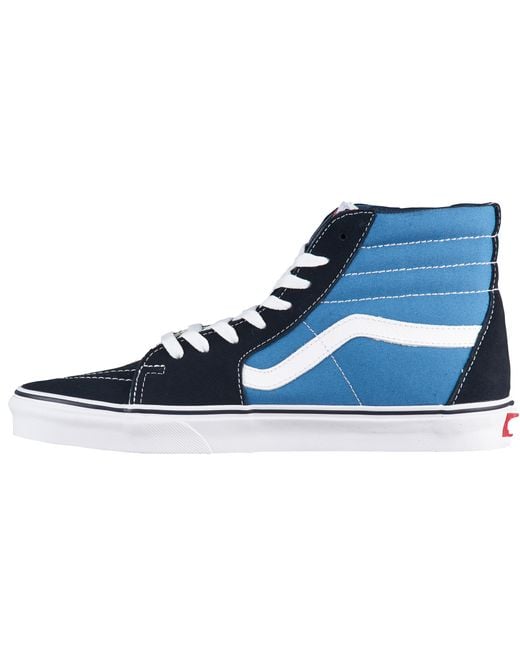 Vans Canvas Sk8 Hi - Shoes in Navy & Blue (Blue) for Men - Save 60% | Lyst