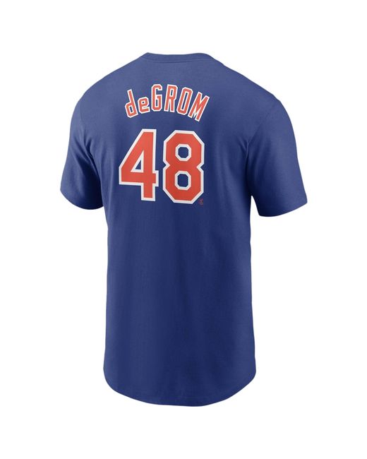 Nike Cotton Jacob Degrom Mets Player Name & Number T-shirt in Blue for ...