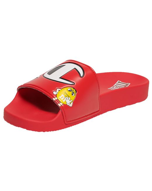 champion flip flops red